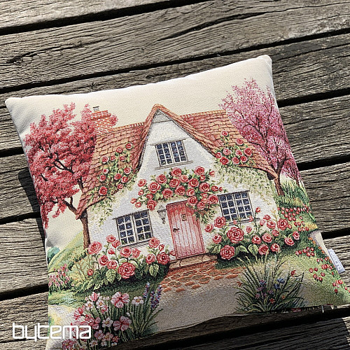 Taie doreiller en tapisserie BLOOMING HOUSE