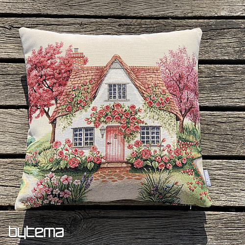 Taie doreiller en tapisserie BLOOMING HOUSE