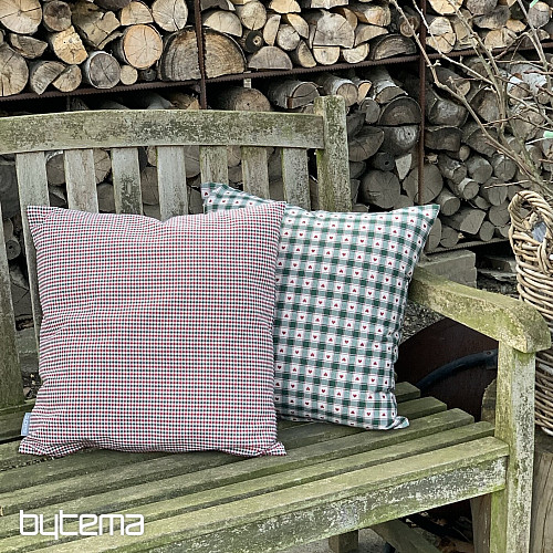 Taie doreiller décorative MAXI CORET verte