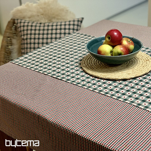 Nappe et foulard MAXI CORET vert