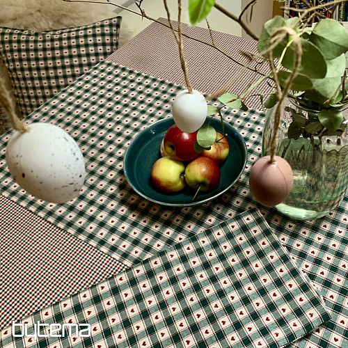 Nappe et foulard MAXI CORET vert