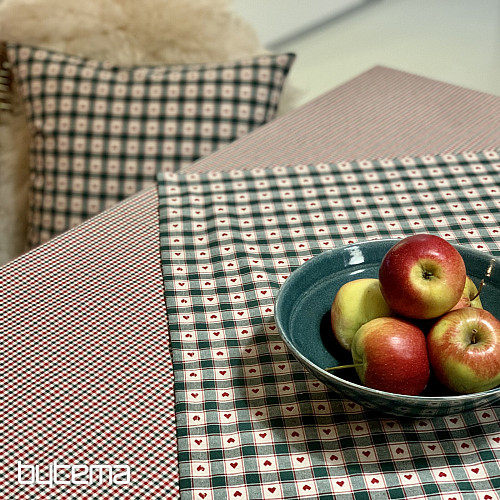 Nappe et foulard MAXI CORET vert