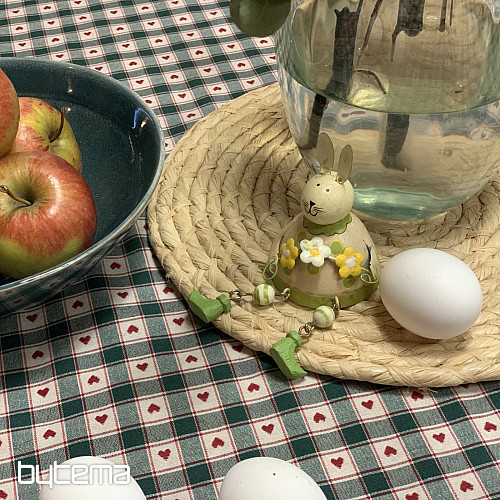 Nappe et foulard MAXI CORET vert