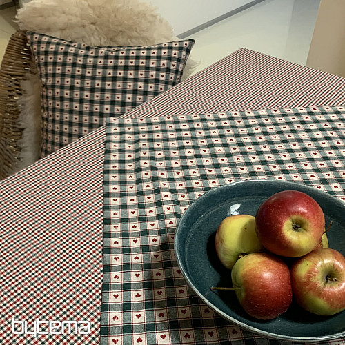 Nappe et foulard MAXI CORET vert