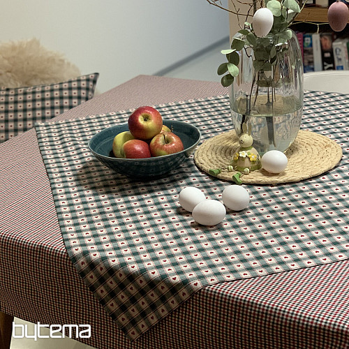 Nappe et foulard MAXI CORET vert