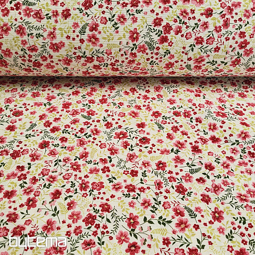 Tissu décoratif CIRI rouge