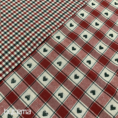 Nappe et foulard MAXI CORET rouge