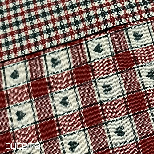 Nappe et foulard MAXI CORET rouge