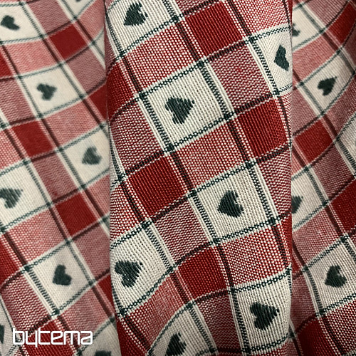 Nappe et foulard MAXI CORET rouge