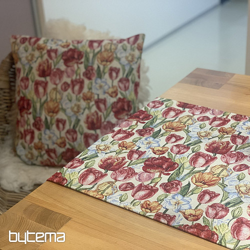 Taie d'oreiller en tapisserie TULIPES NAOMI