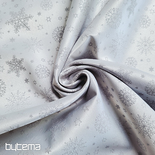 Tissu décoratif uni FLAKES MIX GRIS