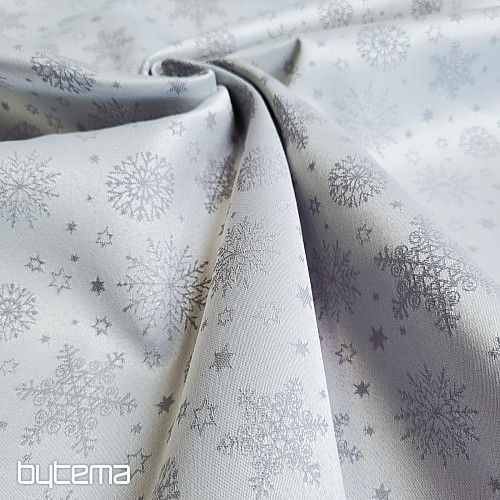 Tissu décoratif uni FLAKES MIX GRIS