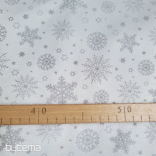 Tissu décoratif uni FLAKES MIX GRIS