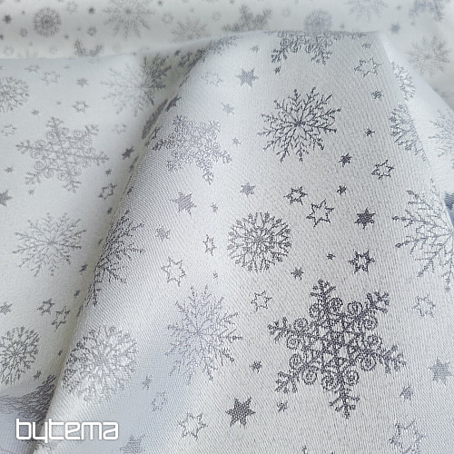 Tissu décoratif uni FLAKES MIX GRIS