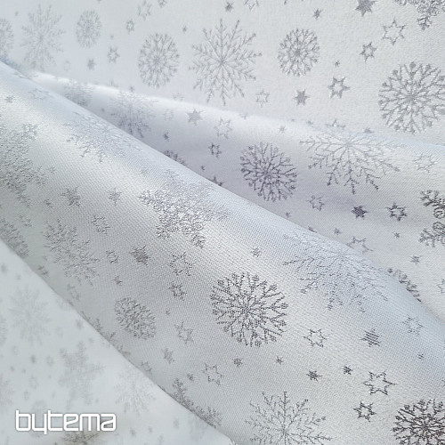 Tissu décoratif uni FLAKES MIX GRIS