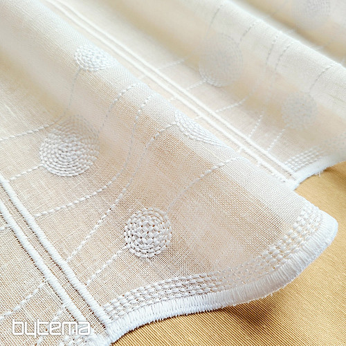 Rideau pour vitrail GERSTER 11857 roues blanches