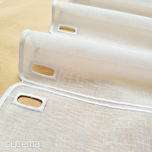 Rideau pour vitrail GERSTER 11857 roues blanches