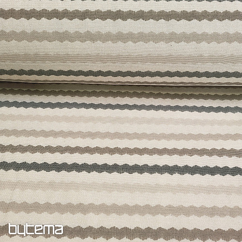 Tissu décoratif beige ondulé