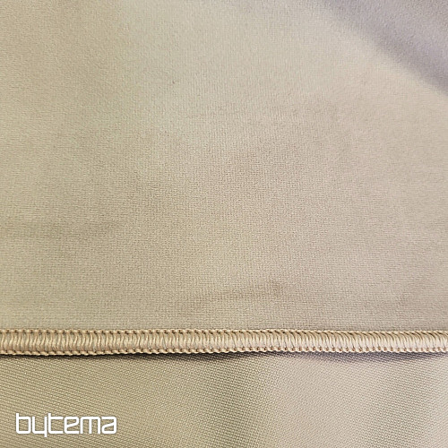 Tissu décoratif monochrome luxueux GERSTER 77042/0023 beige clair