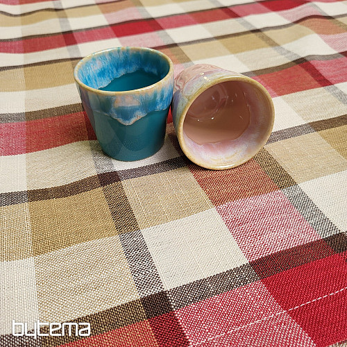 Nappe et foulard ATILA ROUGE