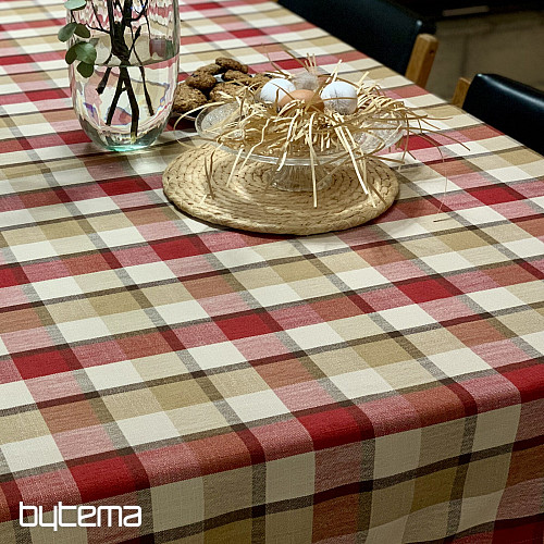 Nappe et foulard ATILA ROUGE