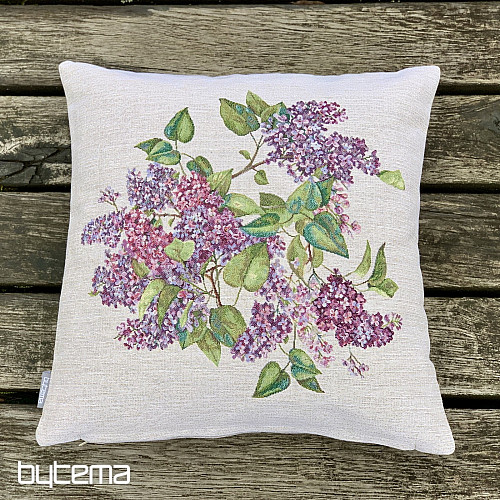 Taie d'oreiller en tapisserie LILAS au milieu