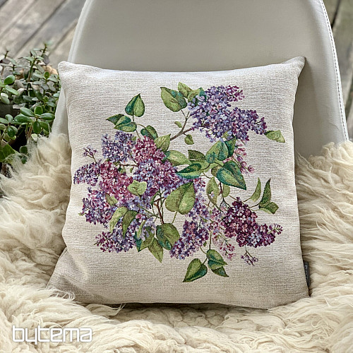 Taie d'oreiller en tapisserie LILAS au milieu