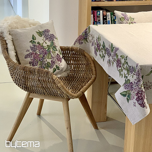 Taie d'oreiller en tapisserie LILAS au milieu