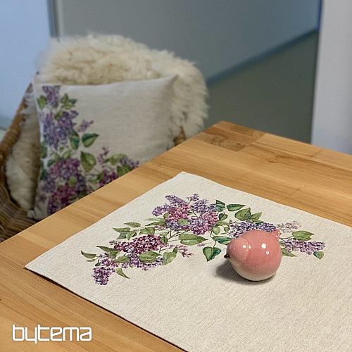 Taie d'oreiller en tapisserie LILAS gauche