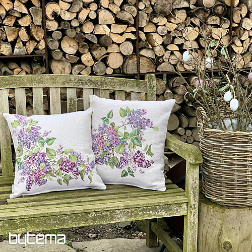 Taie d'oreiller en tapisserie LILAS gauche