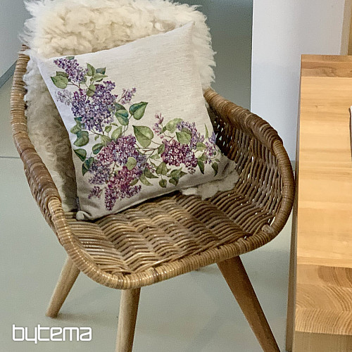 Taie d'oreiller en tapisserie LILAS gauche