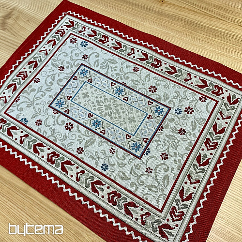 Set de table en tapisserie FLEURS DANS UN CADRE
