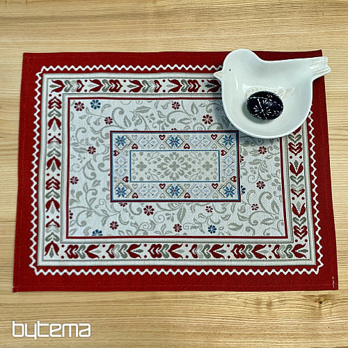 Set de table en tapisserie FLEURS DANS UN CADRE