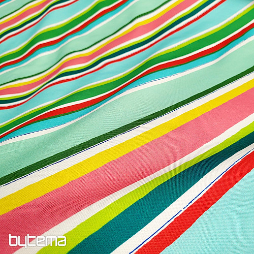 Tissu décoratif à rayures Augusta