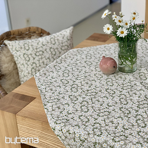 Nappe et foulard FLEURS BLANCHES