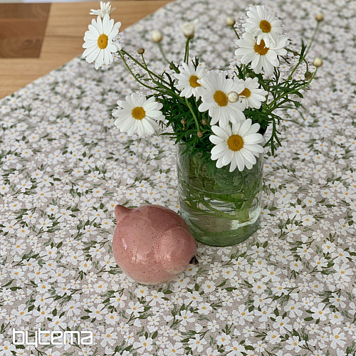 Nappe et foulard FLEURS BLANCHES