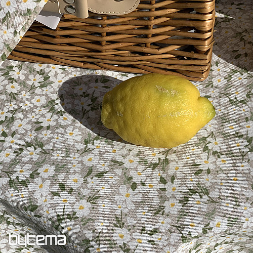 Nappe et foulard FLEURS BLANCHES