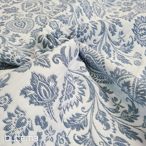 Tissu décoratif COSTA FLOR BLEU