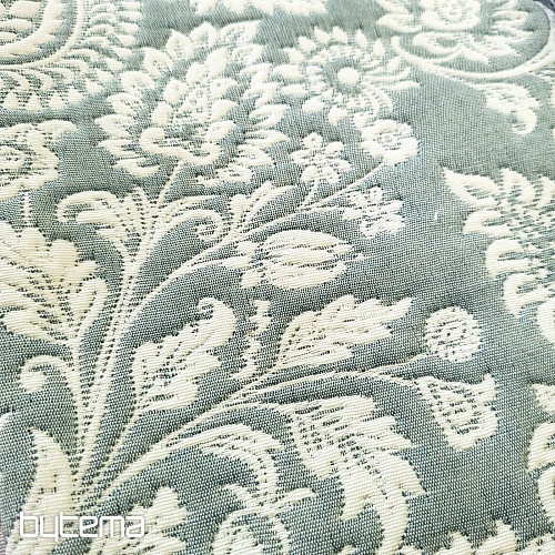 Tissu décoratif COSTA FLOR GRIS VERT