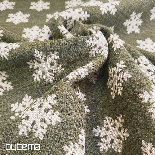 Tissu décoratif luxueux FLAKES BROWN