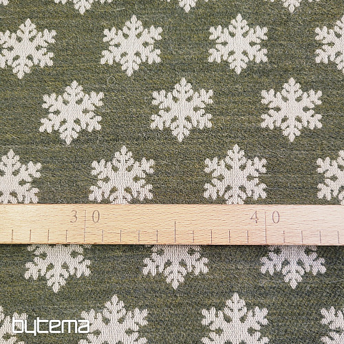 Tissu décoratif luxueux FLAKES BROWN