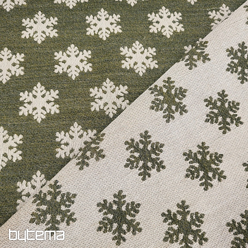 Tissu décoratif luxueux FLAKES BROWN