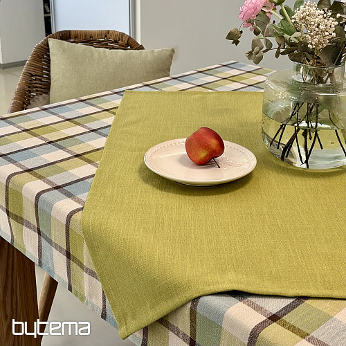 Nappe et foulard VERT VALS