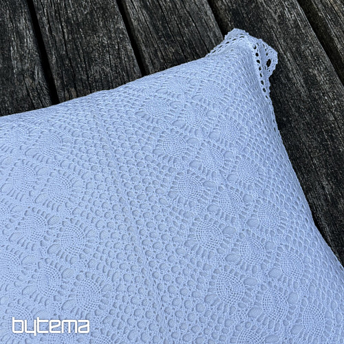 Couverture décorative en dentelle à fleurs, petites fleurs blanches