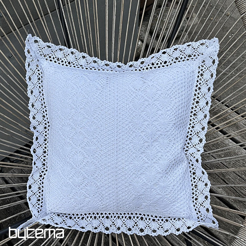 Couverture décorative en dentelle à fleurs, petites fleurs blanches