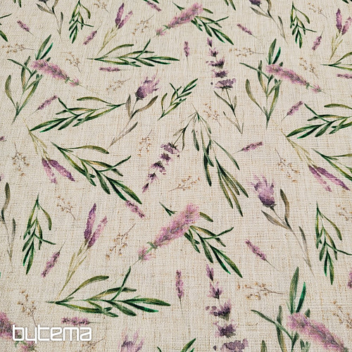 Tissu décoratif LAVANDE LINO