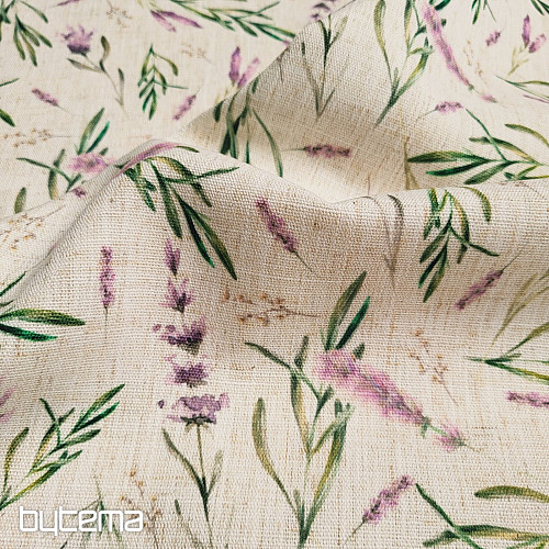 Tissu décoratif LAVANDE LINO