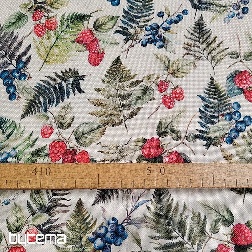 Tissu décoratif FRUITS DES BOIS