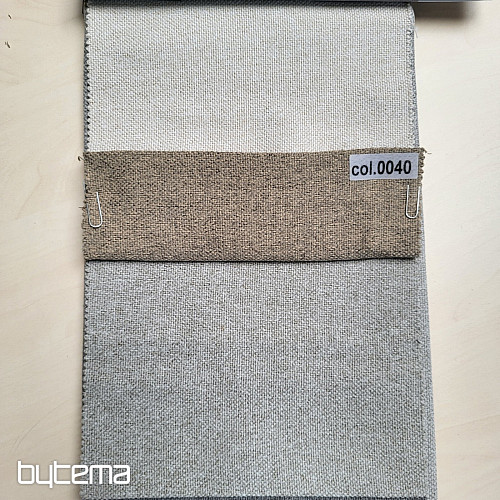Tissu décoratif uni de créateur DIM OUT GERSTER 77045/0040 BEIGE FONCÉ