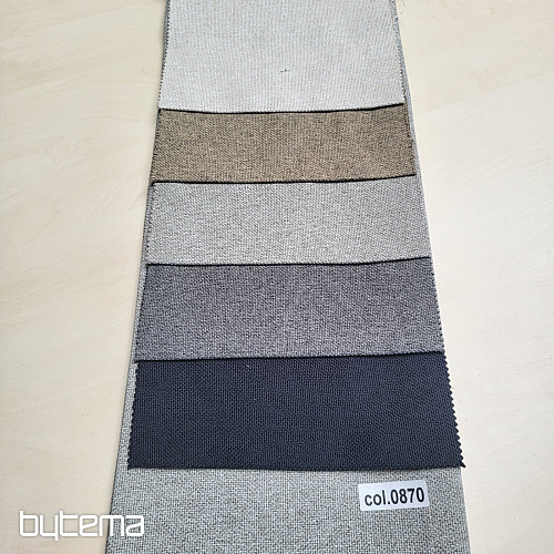 Tissu décoratif uni de créateur DIM OUT GERSTER 77045/0810 ANTHRACITE